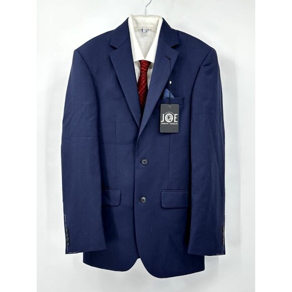 NEW JOE JOSEPH ABBOUD jacket blazer sport coat 100% wool navy blue 35L - Picture 2 of 11